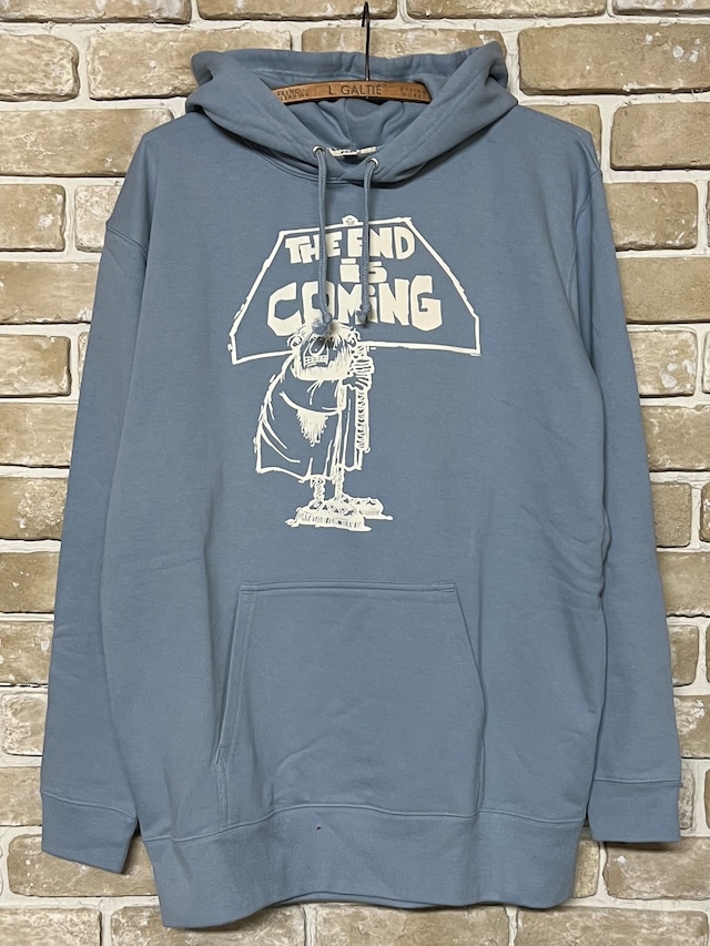 SNOW PLANT VINTAGE GRAPHIC HOODIE "THE END IN COMING"（再販）