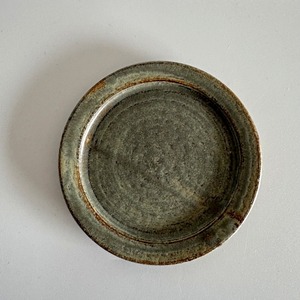 吉永哲子_リム小皿_さびあさぎ