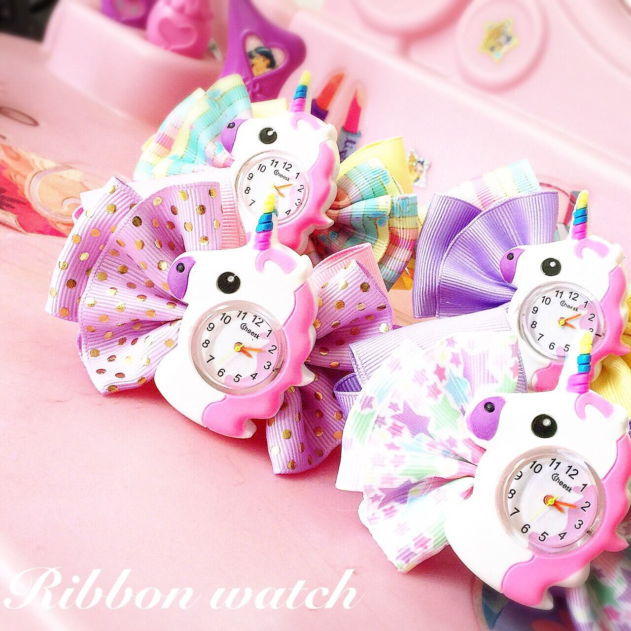 可愛いリボン時計 腕時計 おしゃれ 女の子 リュバン かわいい アナログ 誕生日