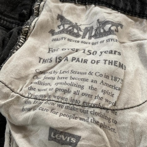 【W38 L34】 usa levi's black リーバイス 569 詳細写真5