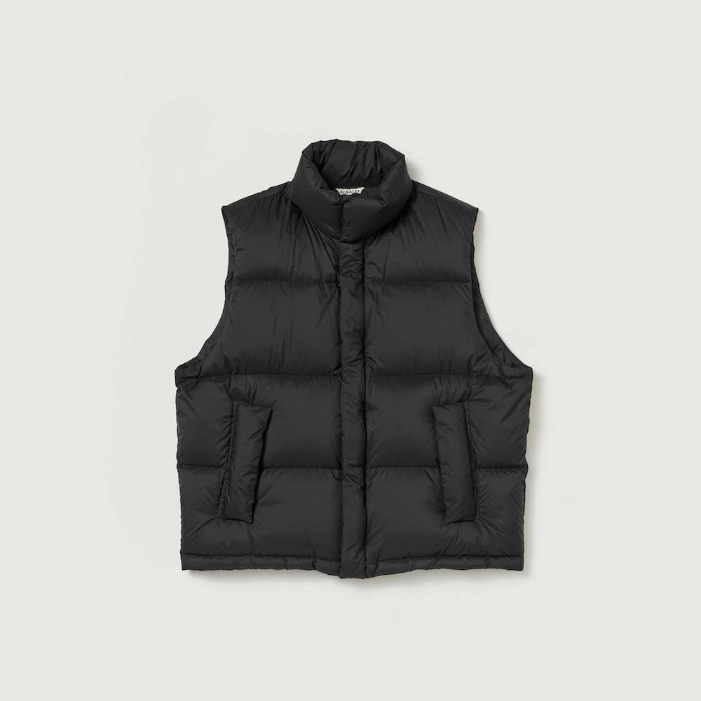 AURALEE/オーラリー・SUPER LIGHT NYLON RIPSTOP DOWN VEST | a flat shop