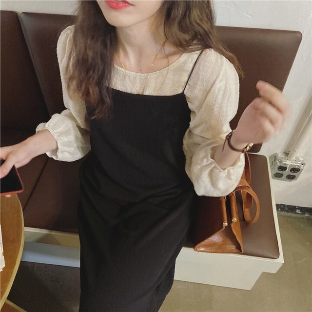 シャツストラップスカートセット　A01135