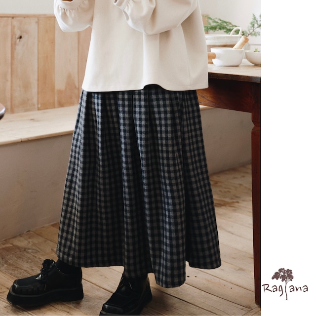 レトロチェックAラインスカート N 10357