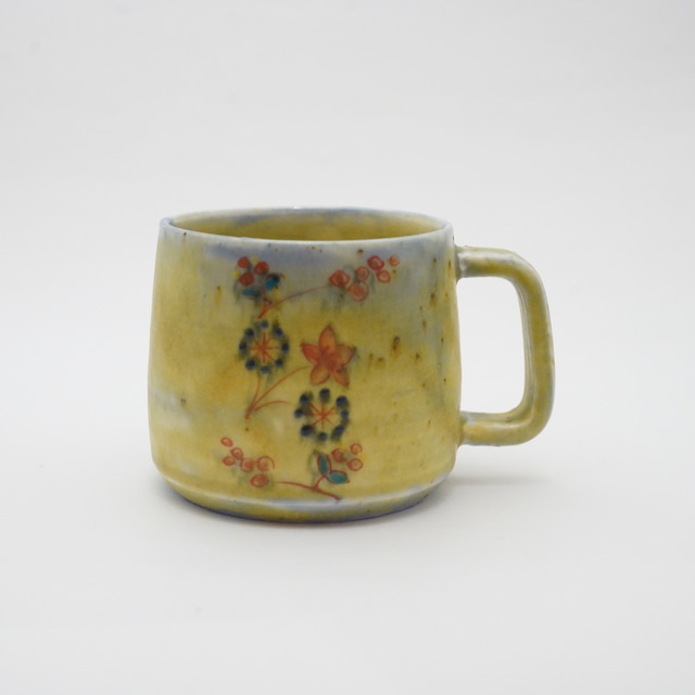 【ヤマカワミユキ】マグカップ　色絵華唐草　YA03-B