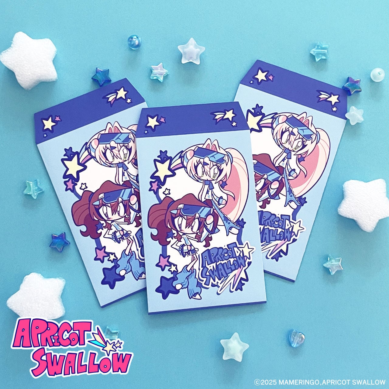 アサヒ＆カイリ ポチ袋SET【スポーティブルー】 | APRICOT SWALLOW