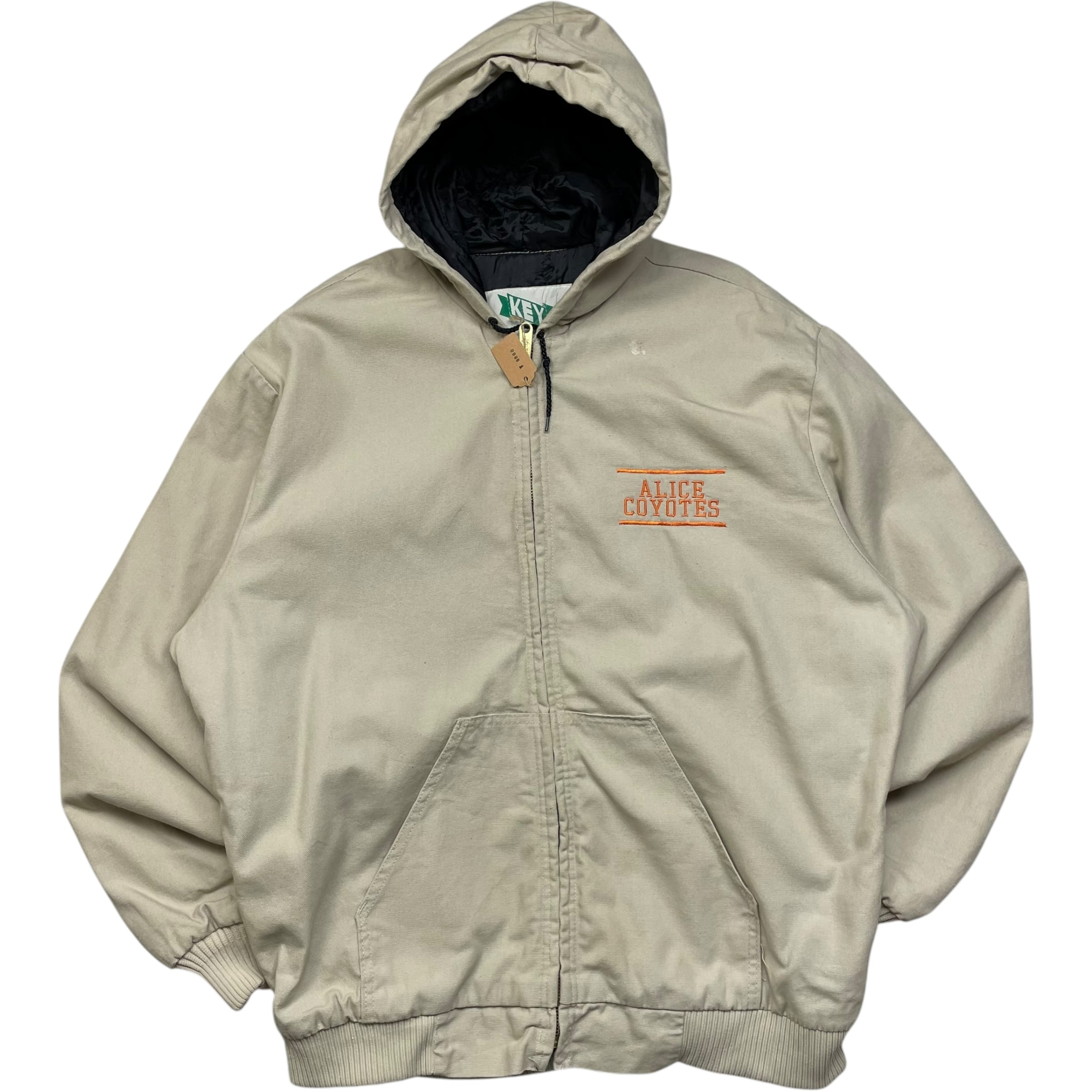 《XL》KEY ダックジャケット アクティブジャケット 刺繍ロゴ 裏キルティング USA製 no.5739