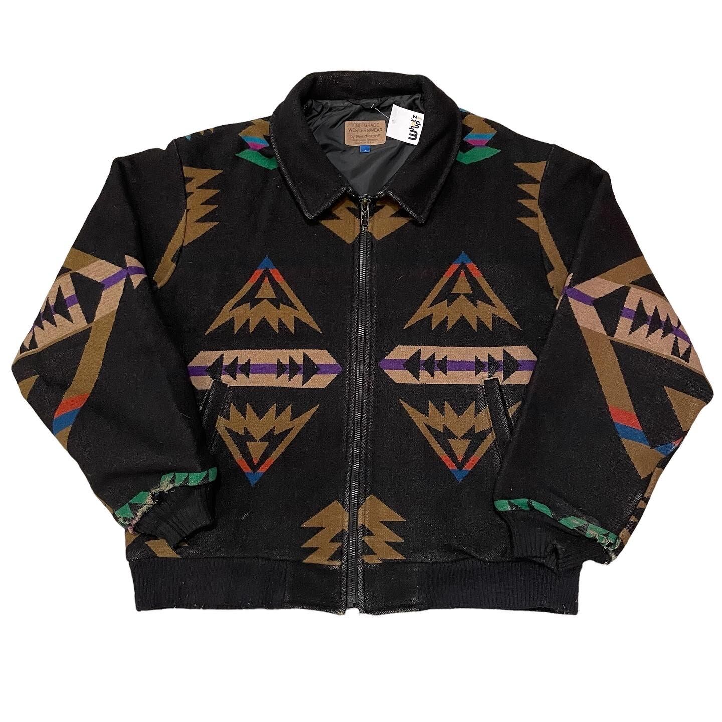 90s PENDLETON Native Pattern Wool Jacket
