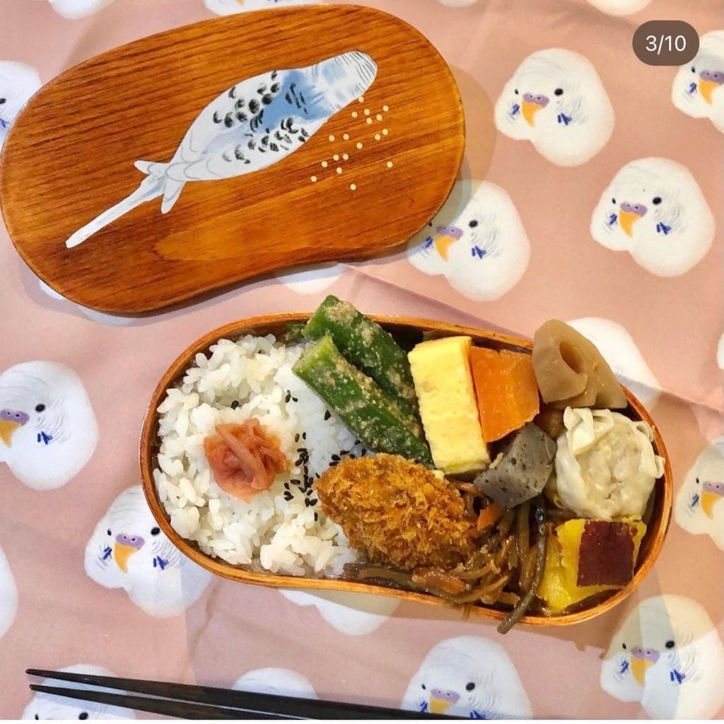 セキセイインコ 曲げわっぱ弁当箱 豆型 | petbox1976