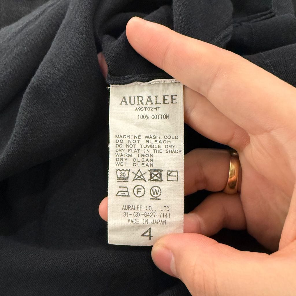 AURALEE オーラリー 19SS SUPER HARD TWIST KNIT BIG TEE Tシャツ