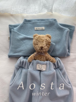 【Aosta】 プラウドT／ブルー（70–110cm）2025冬