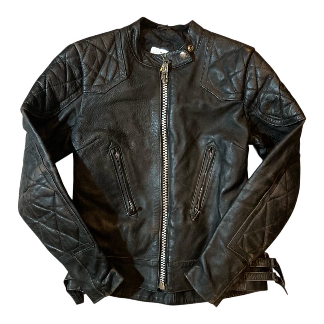 F47】70s Lewis leather single riders jacket 34ins / 70年代製