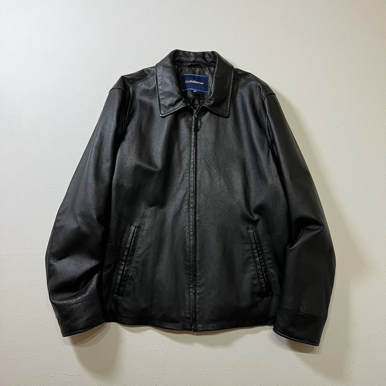 90s ST.JOHN'S BAY ジョンズベイ A2 レザージャケット ボンバー