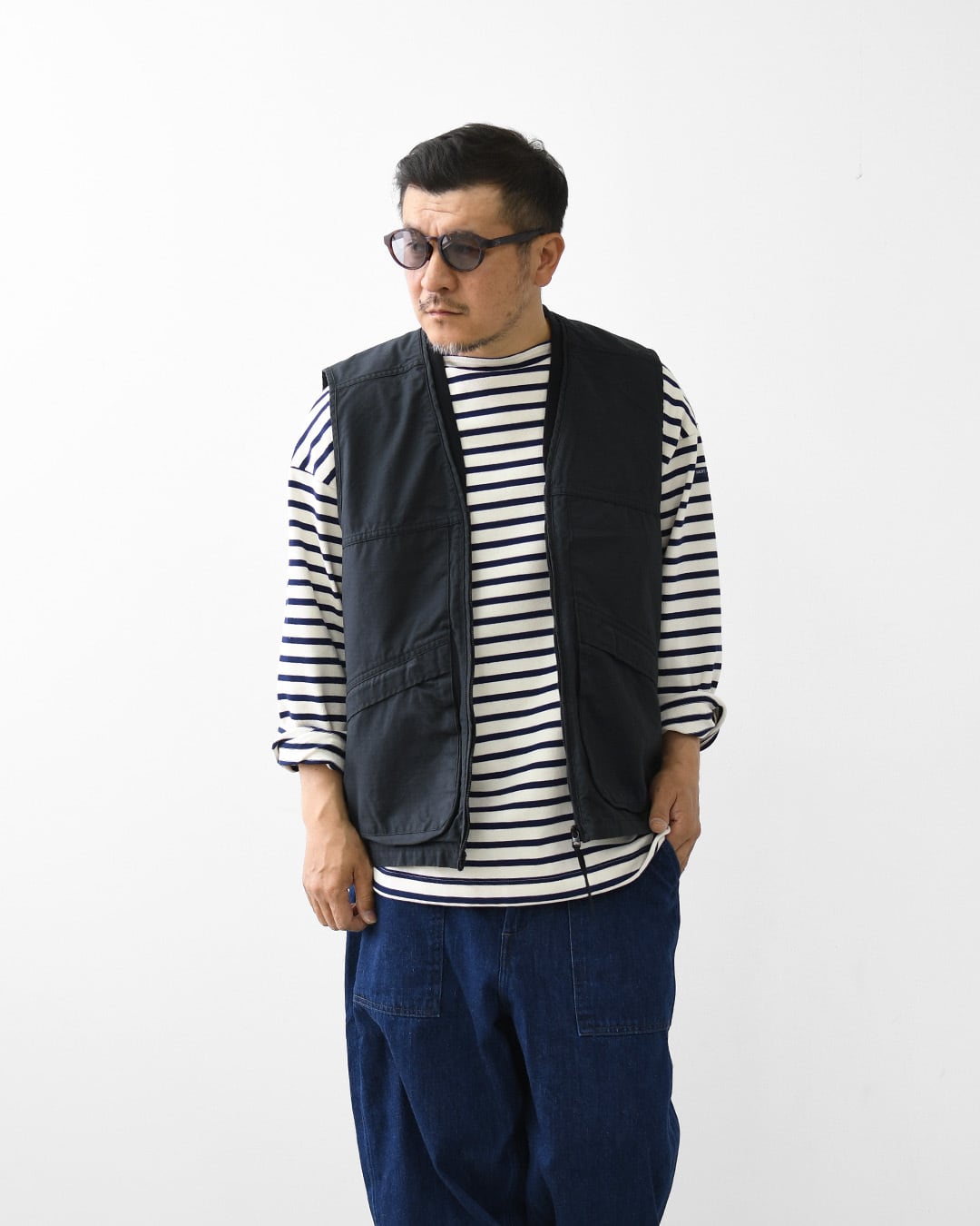 orslow [オアスロウ]UTILITY VEST -NAVY- [01-9020-02] ユーティリティ