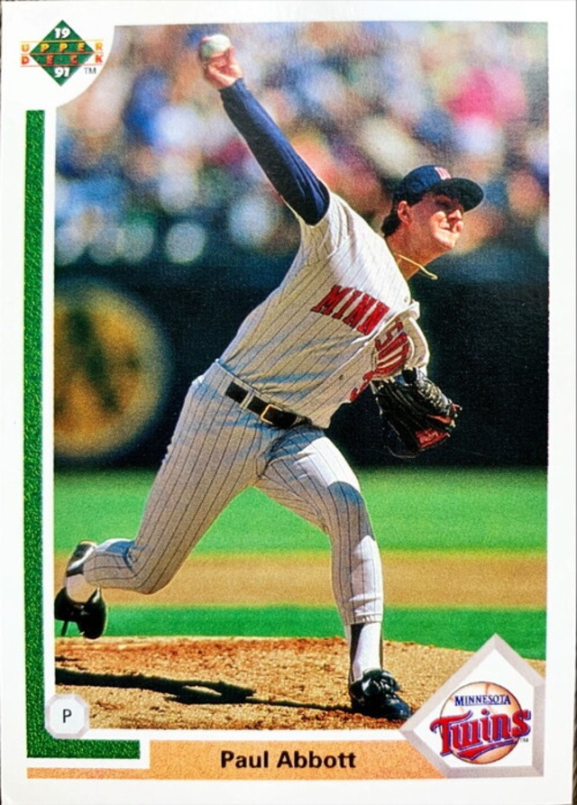 MLBカード 91UPPERDECK Paul Abbott #487 TWINS