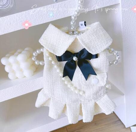 《予約》№3102242 ツイード調アイボリーワンピース