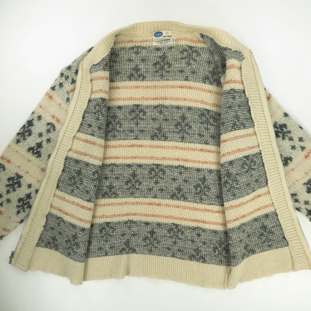 PILGRIM SEARS ピルグリム 60年代 ジャガード 総柄 モヘア PILGRIM SEARS ピルグリム 60年代 ジャガード 総柄 モヘア