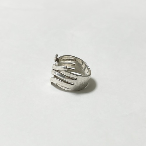 Old 925 Silver Modernist Ring Made In Euro