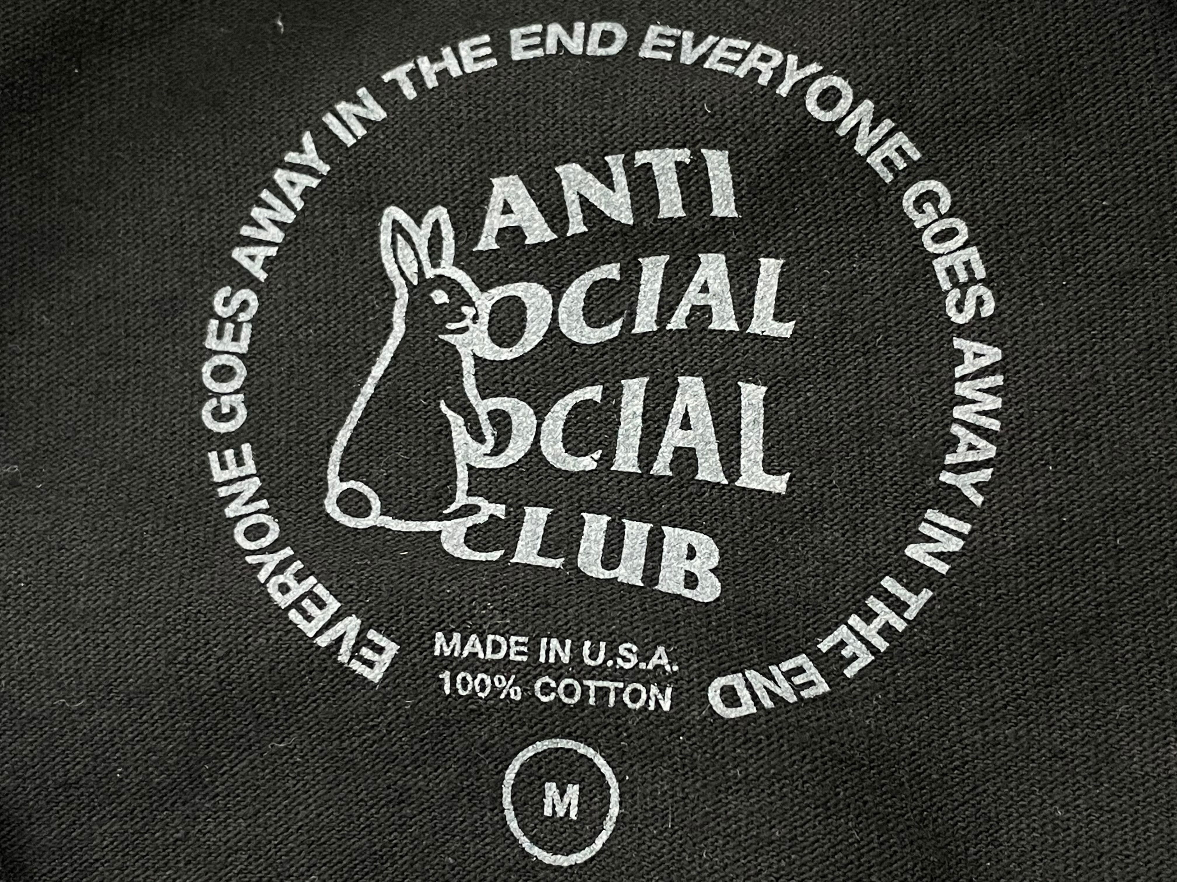 ANTI SOCIAL SOCIAL CLUB × FR2 SMOKING KILLS LOGO TEE BLACK MEDIUM ...