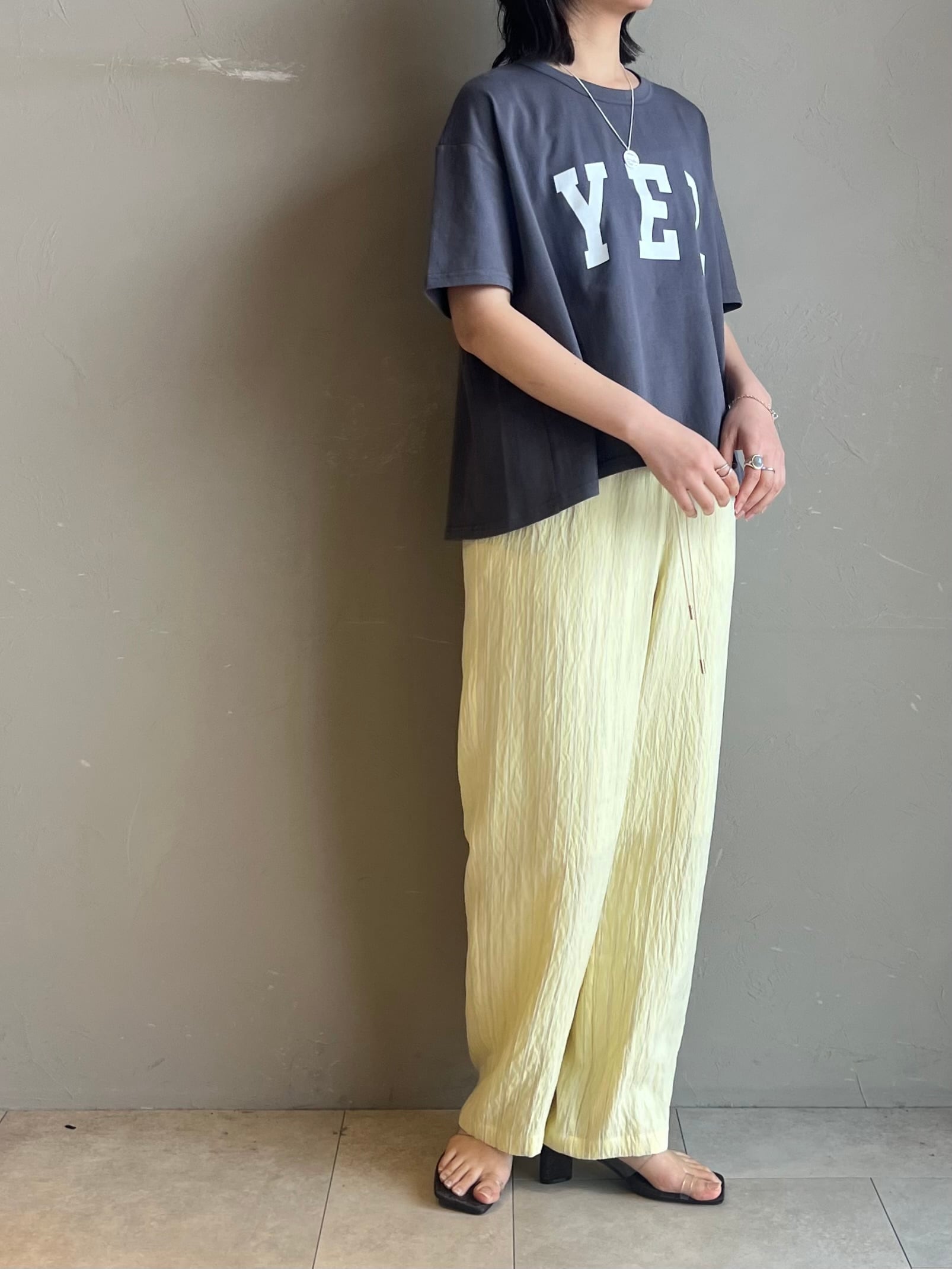 MARGAUX VINTAGE 】YEL Tシャツ（パウダー加工） | valance 福井