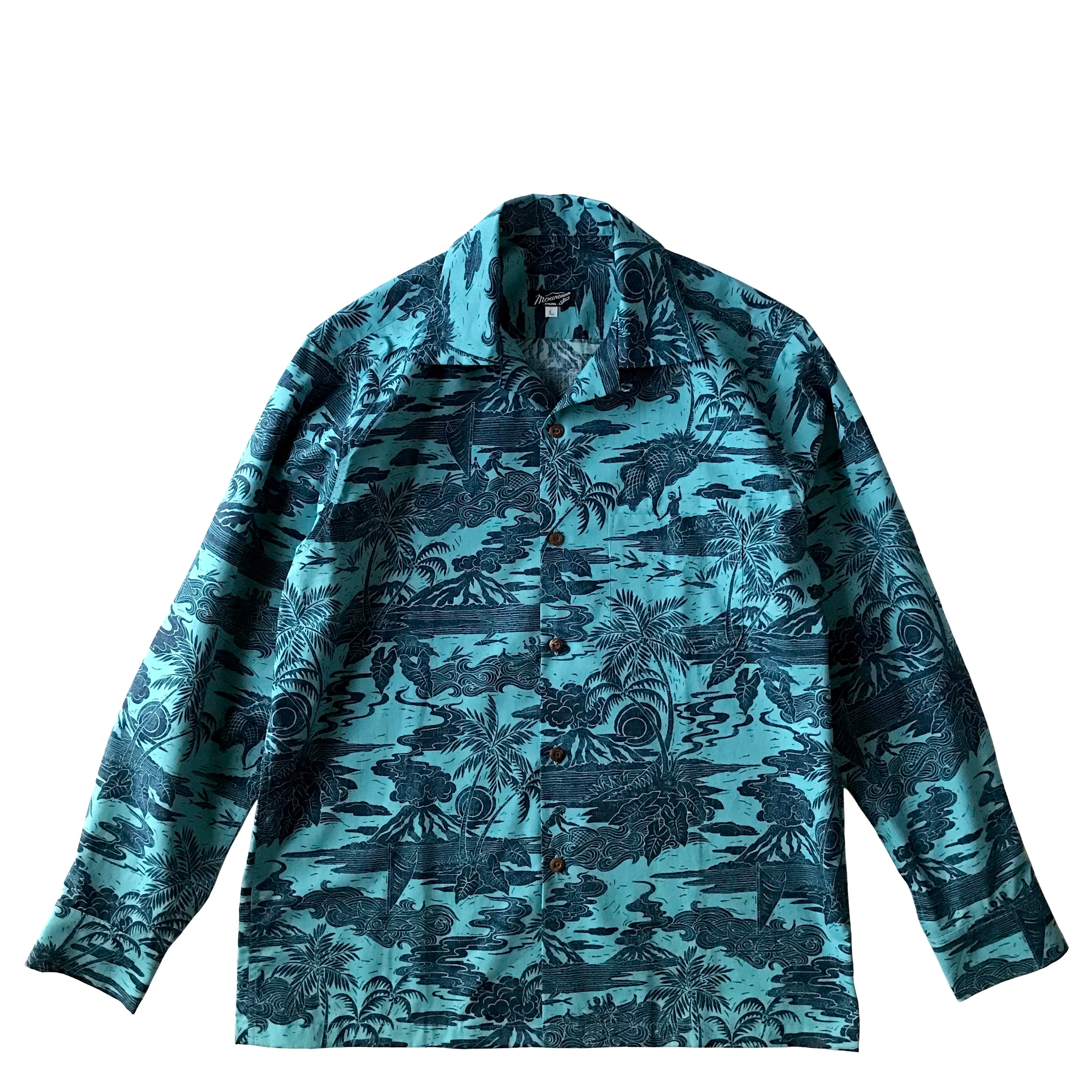 Aloha Long OP / オープン長袖アロハシャツ | mountain okinawa online