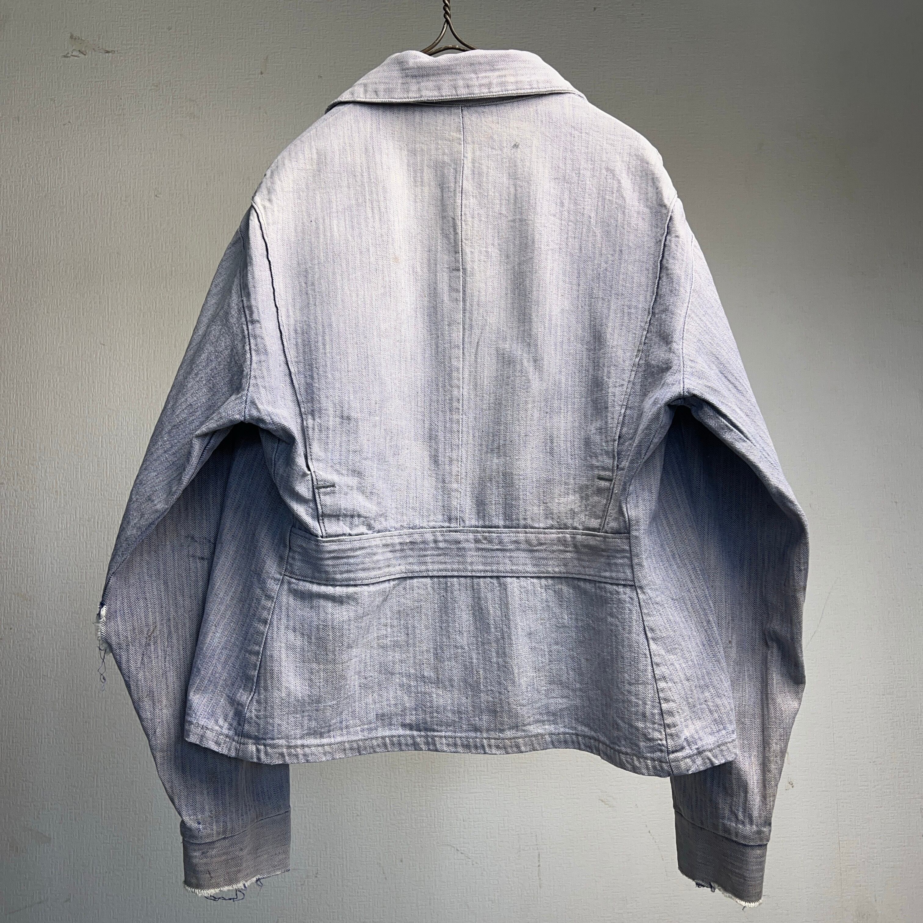 1970's HBT WORK JACKET BORO FADED 70年代 ヘリンボーンツイル ワーク