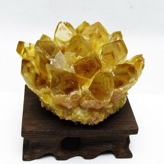 シトリン クラスター シトリンクォーツ 原石 台座付属 一点物 182-8454