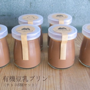 【冬季限定】有機豆乳プリン(チョコ6個)