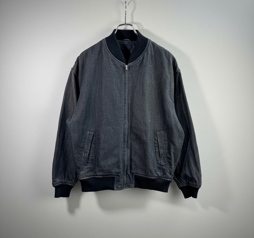 1940's ~ French Vintage Black Moleskin Jacket by Super Durable ⑦