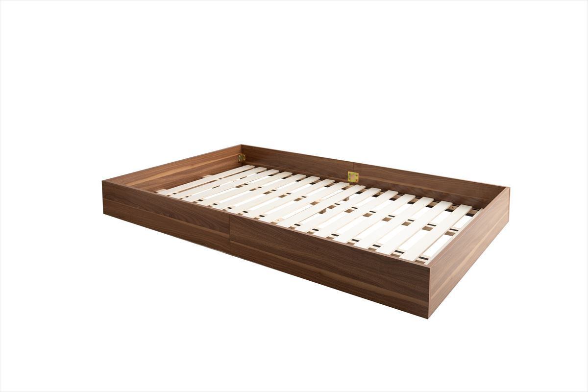 セミダブル】Slib すのこローベッド(ボンネルマットレス付き) | ライフ