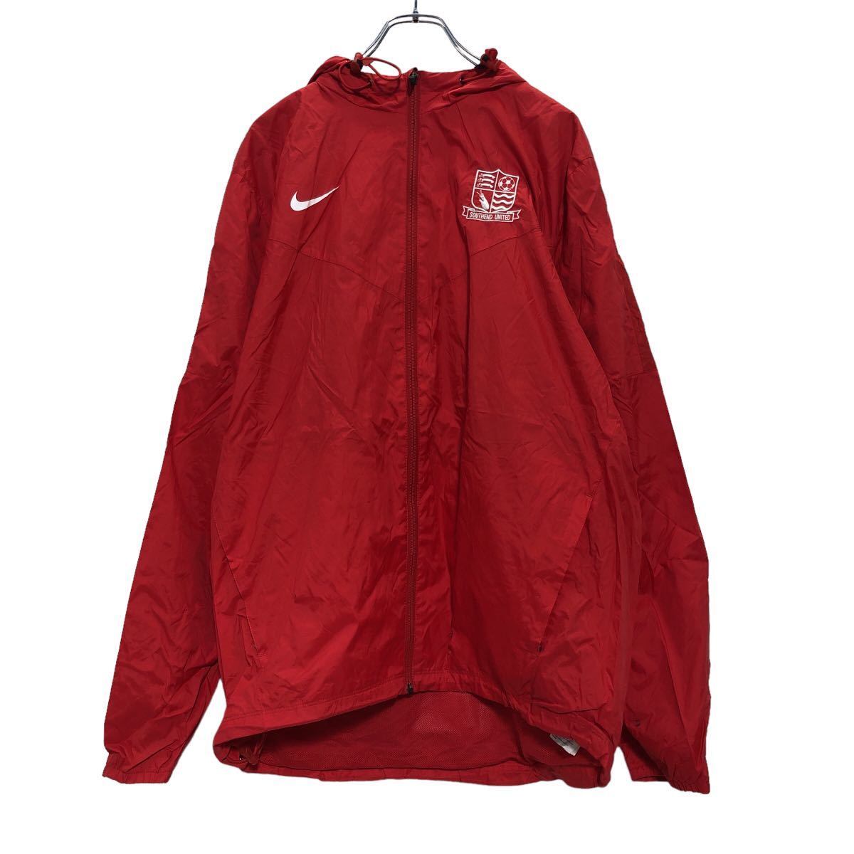 NIKE (ナイキ) ジップアップナイロンジャケット ベージュ サイズ:XXL 