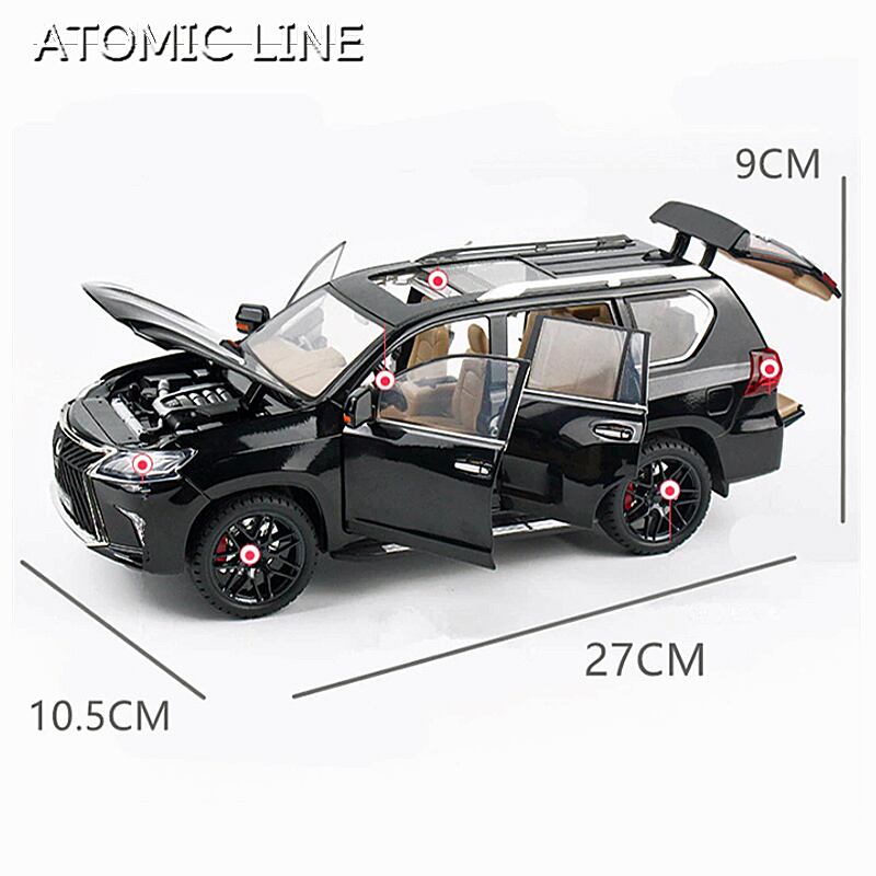 レクサス LX570 1/18 ミニカー 全2色 ライト点灯 エンジンサウンド