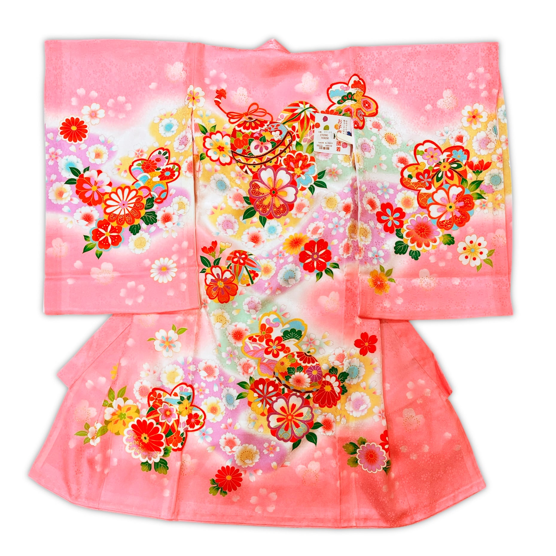 【超美品】お宮参り 七五三 祝着 御祝着 7-1354 初着 産着 祝着 晴れ着 お仕立て上り 正絹 七五三