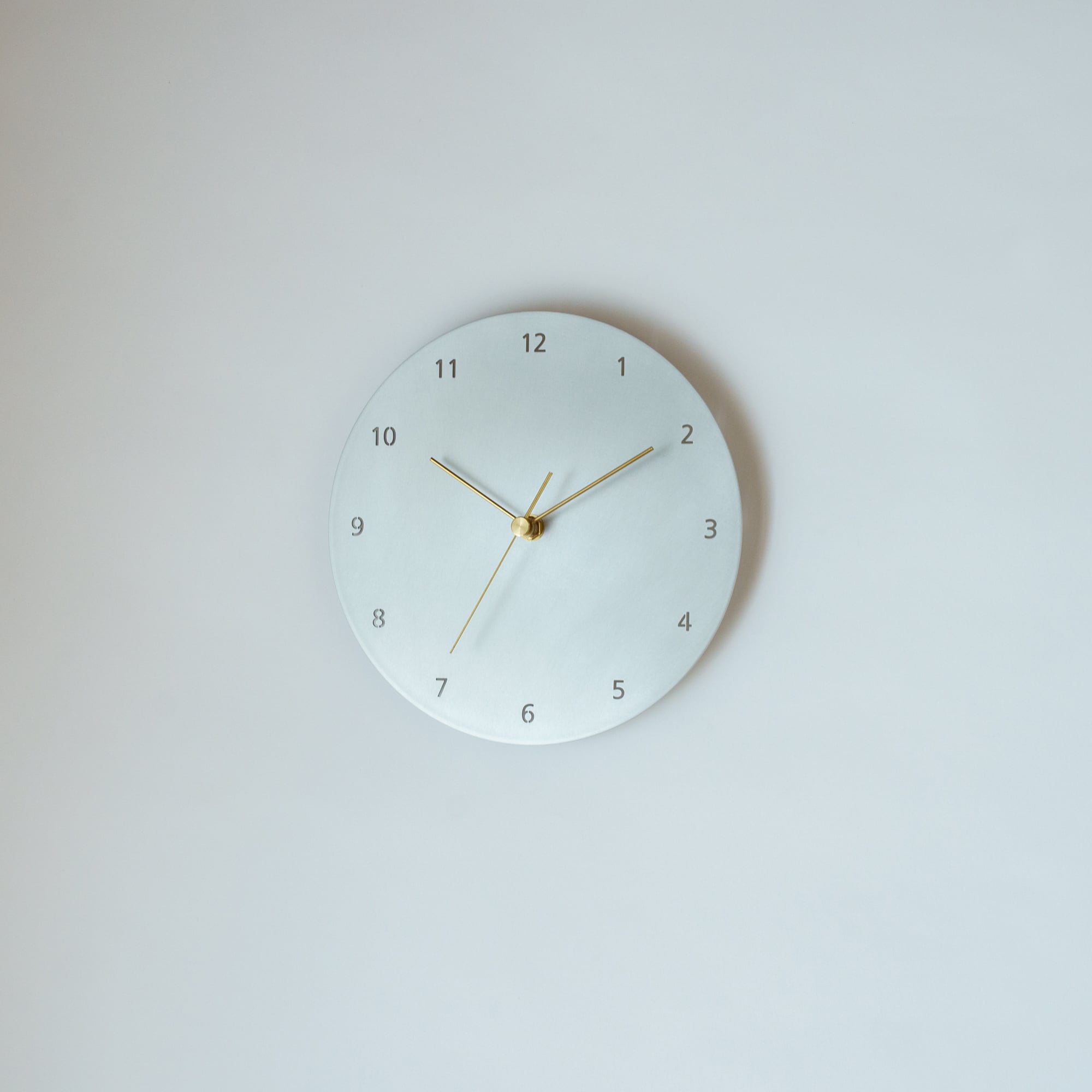minimal wall clock 220 _ number / aluminum 壁掛け時計 220 数字