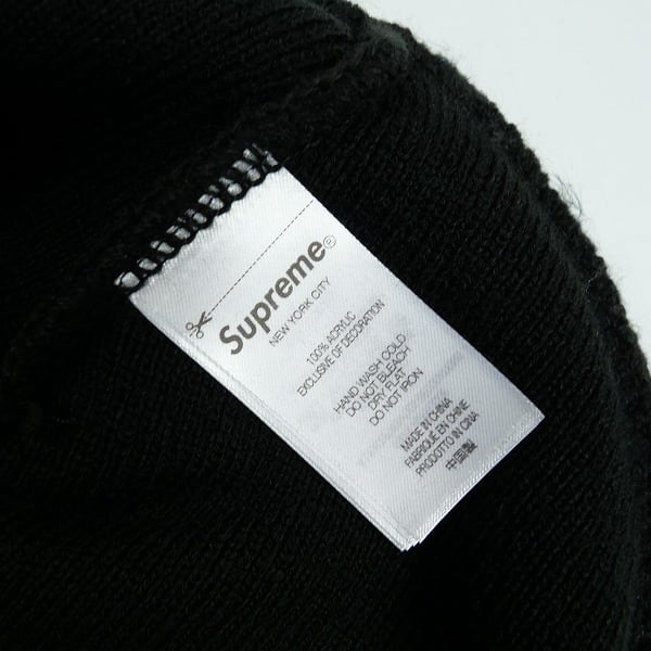 Supreme Tag Beanie Black 25fw ビーニー Supreme Tag Beanie Black 25fw ビーニー Supreme Tag Beanie