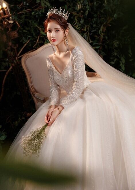 Aile【M size】GRV-09 グリッターウェディングベール AiLE