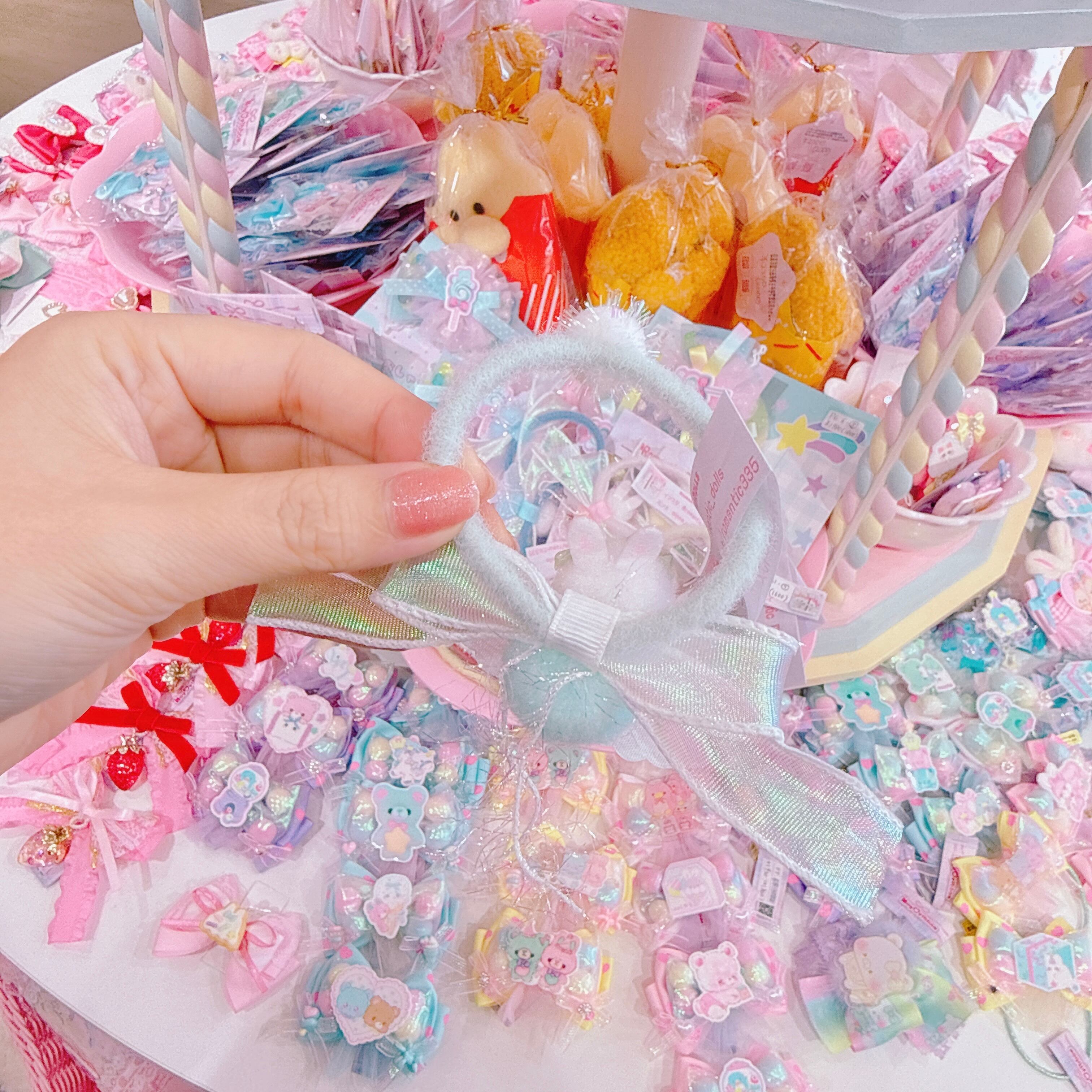 【M4】61-13うさぎマスコットヘアゴム