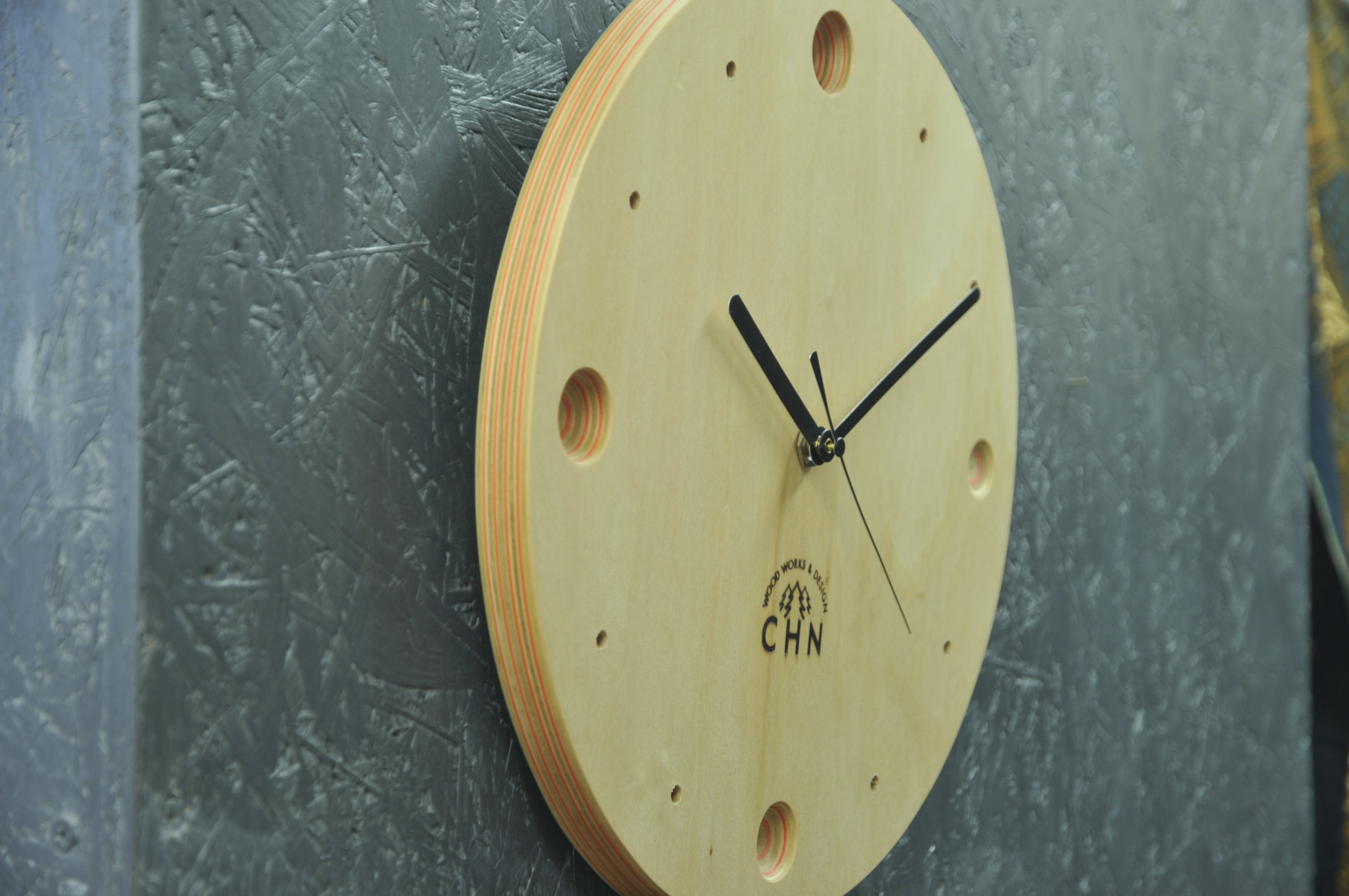 paper-wood clock (L)