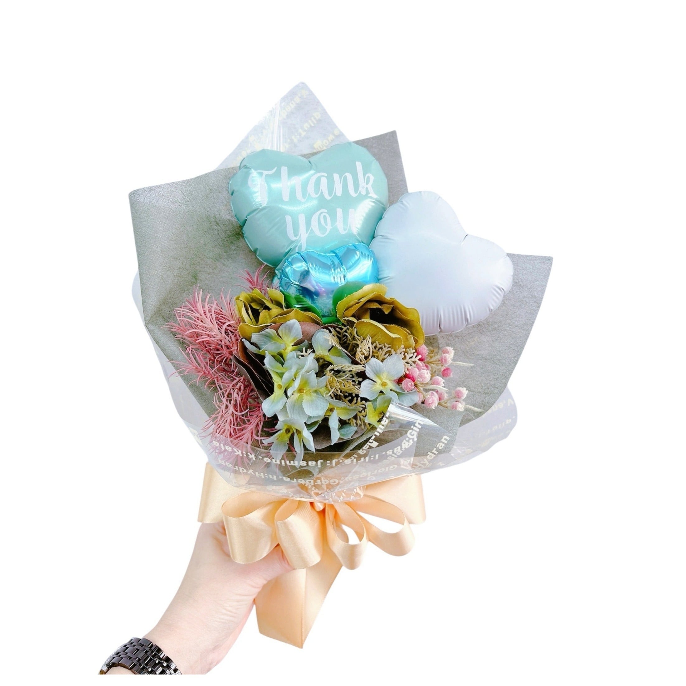 ありがとうを伝えるバルーンブーケ 卒業ブーケ | Sweet flower