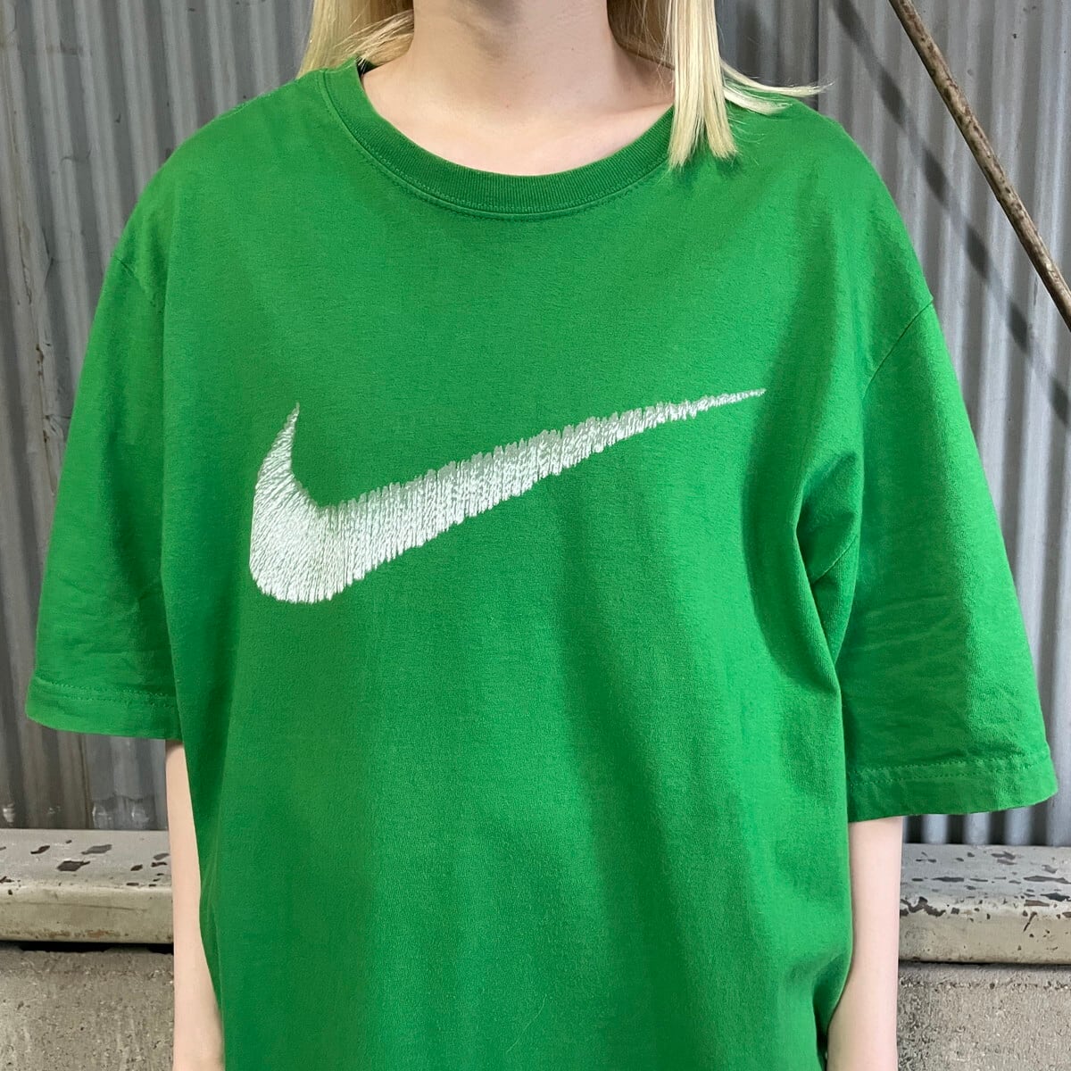 ビッグサイズ NIKE ナイキ ビッグスウォッシュ ロゴプリント Tシャツ メンズXXL 古着 大きいサイズ グリーン 緑【Ｔシャツ】 | cave  古着屋【公式】古着通販サイト