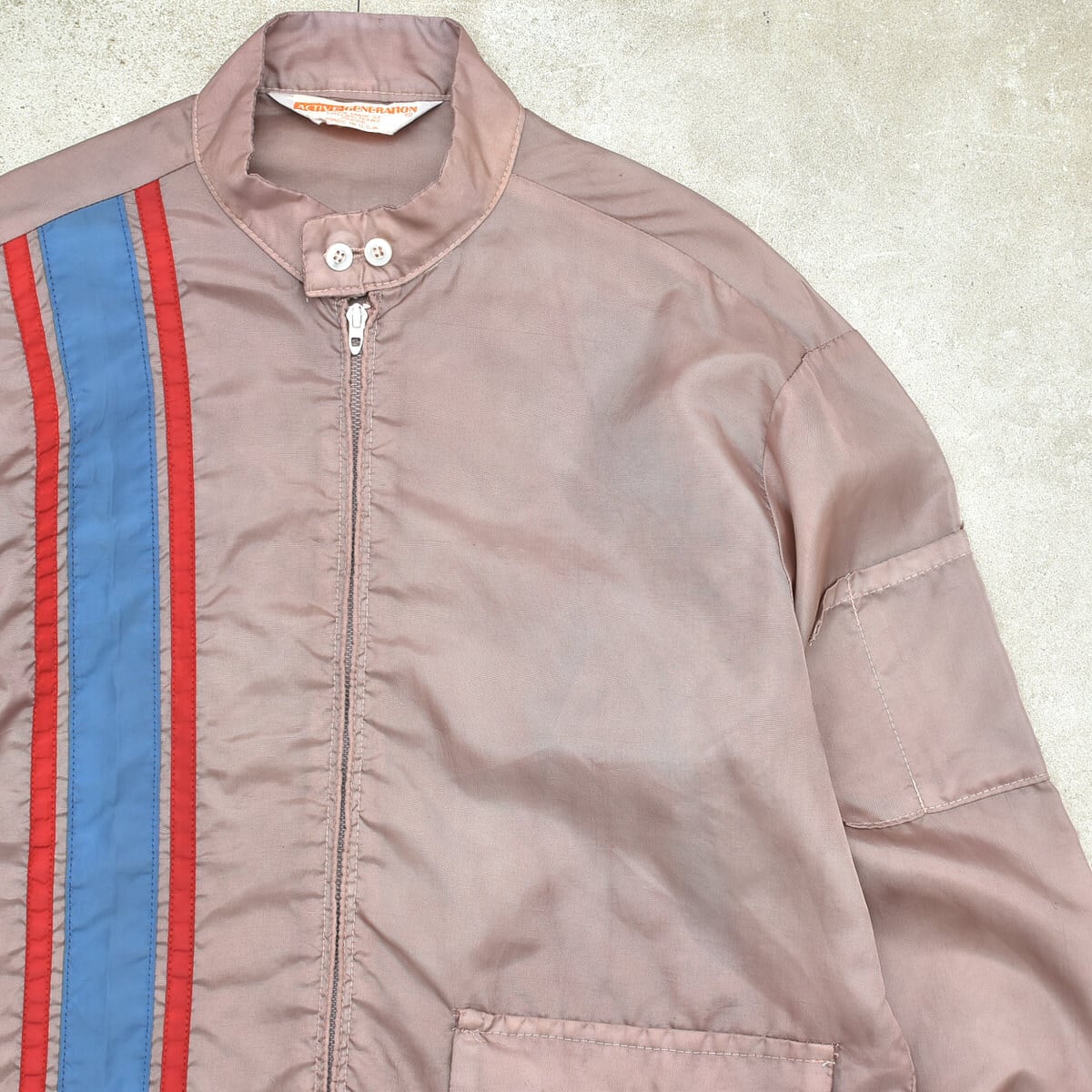 80s ACTIVE GENERATION nylon racing jkt Made in USA