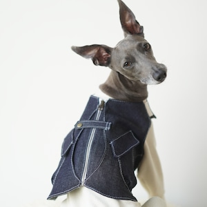 denim vest " indigo "