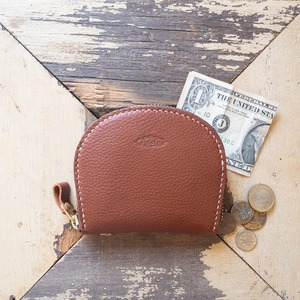 受注製作　Semicircle Small wallet (camel)