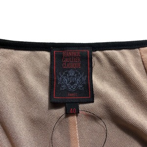 JEAN PAUL GAULTIER CLASSIQUE layered mesh fabric cropped pants