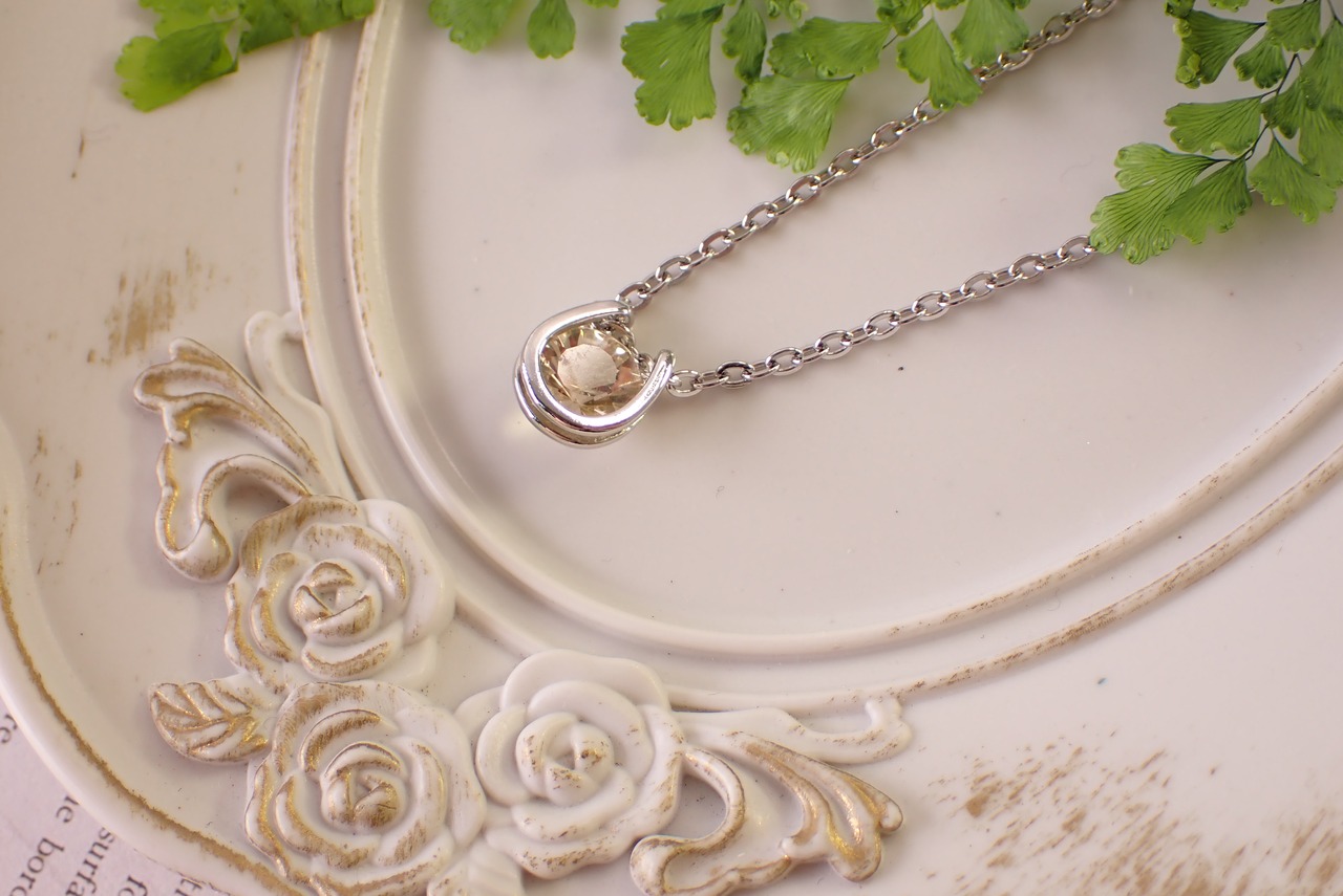 シトリンネックレス　1.18ct [D12‐196]