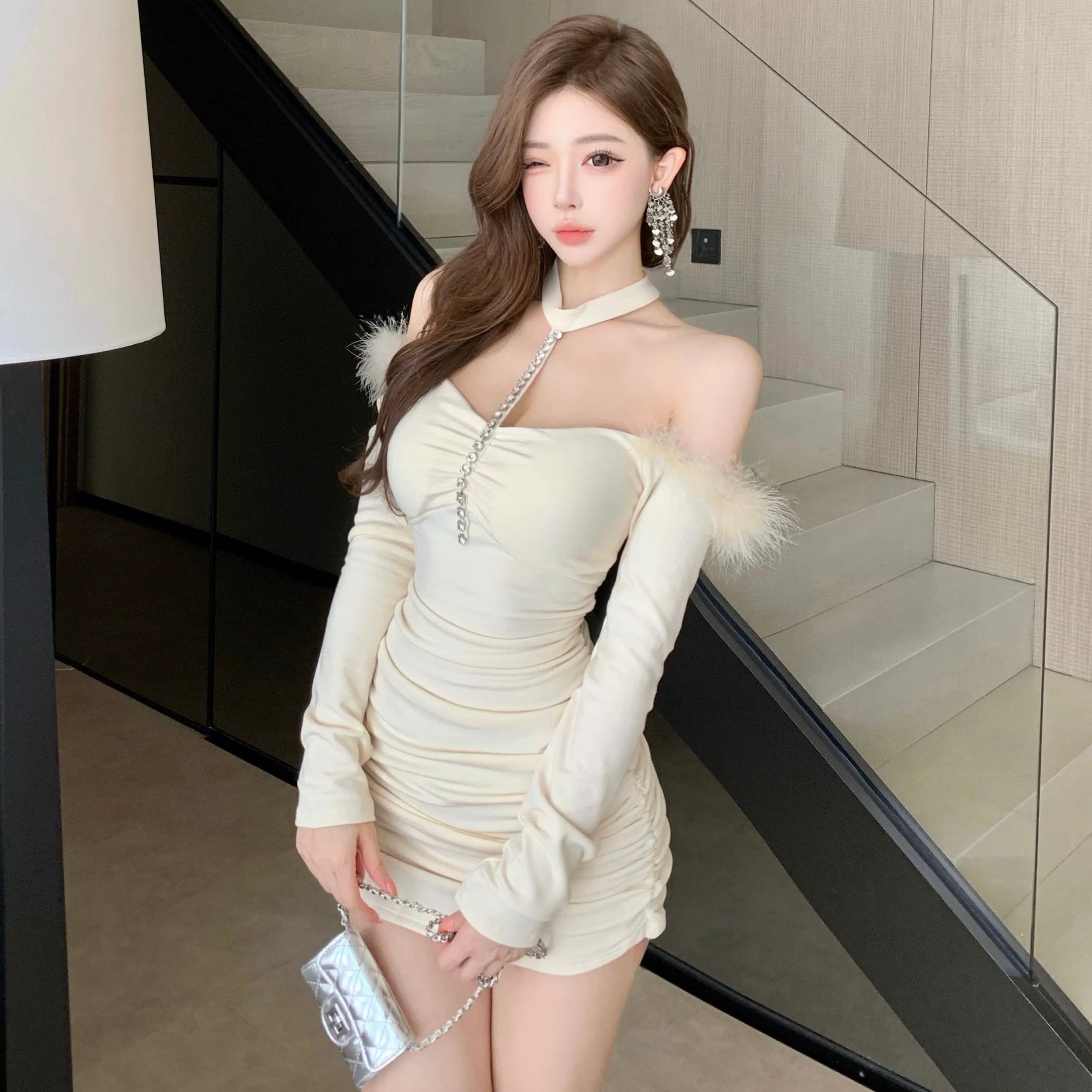 dress】4色ボウタイニットワンピース RH4077 | BeautyYouStyle