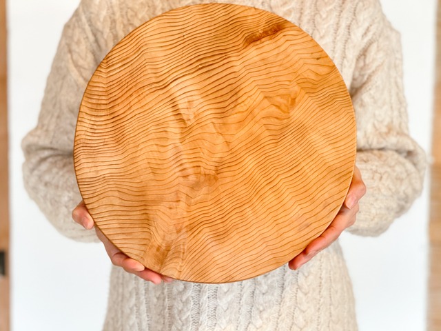 木のお皿、カッティングボード（大きな丸）3