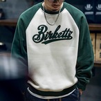 Long Sleeve Crew Neck Retro Sweat ◇2color H0940