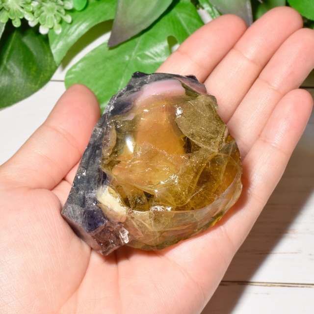 シエラネバダ産 アンダラクリスタル原石 パープルクラッシュゼリーマルチカラー