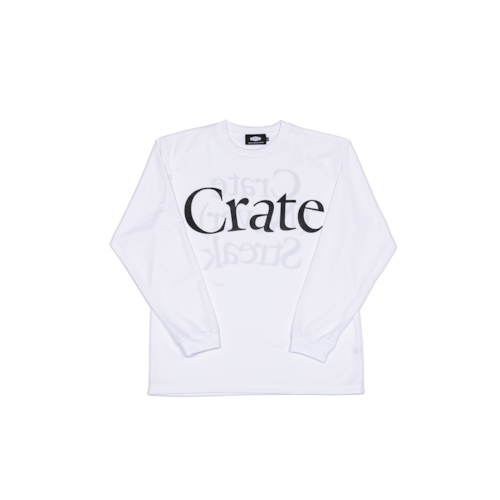 NEVER STREAK MESH L/S T-SHIRTS WHITE