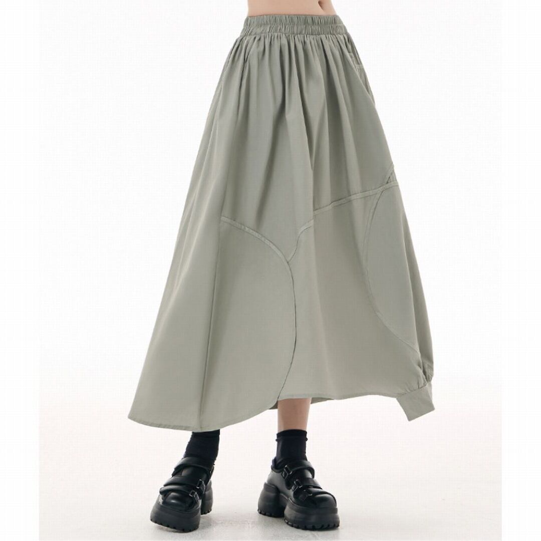 ハイウエストAラインルーズアンブレラスカート SK0158